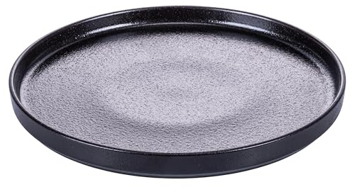 Lot de 6 assiettes à fruits en grès, Horeca Black