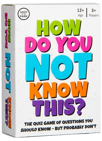 How Do You Not Know This Quiz Game | Fantastic Festive Gift or Stocking Filler | Fun Fast-Paced Party Game for Adults, Families & Teens | 3+ Players Aged 12+
