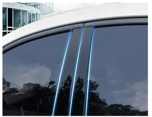 Colonne Porte Fenêtre Voiture Polie BC Pillar pour Peugeot 207 Hatchback Seadn 2009 2010 2011 2012-2013