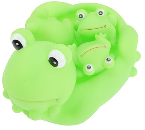 BRIGHTFUFU 4 Stück Teiliges Badespielzeug Frosch aus Strapazierfähigem Material Lustige Bad Poolspielzeuge für Kleinkinder Fördert Hand Auge koordination und Motorische Entwicklung