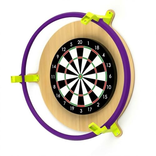 Autodarts Komplettsystem – Dart Scoring System mit LED Ring 6000K & 3× OV9732 Kameras 100° – Dartboard Kamera Tracking System – Autodarts Kamera Set (Neon Green Pro)