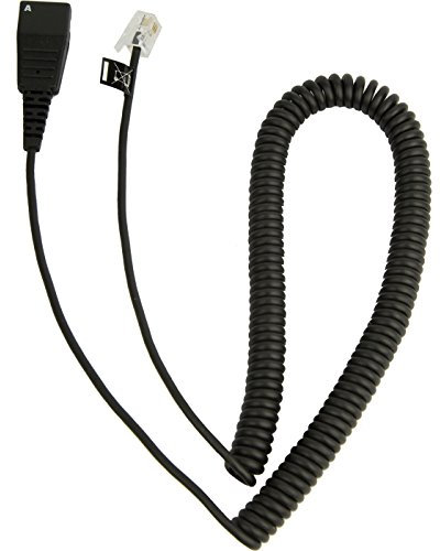 Jabra Kabelunterteil QD auf RJ10 (Lucent/Cisco, 2 m, spiral)