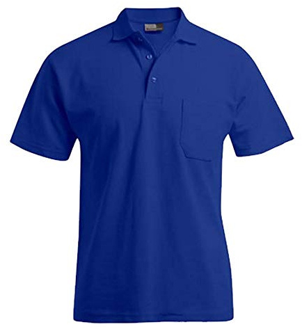 Heavy Poloshirt mit Brusttasche Herren, Königsblau, XXL