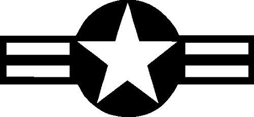 NetSpares Plott Aufkleber Militär Gurt Stern Military US Army Sticker Star Tuning