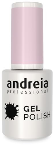 Andreia Semi-Permanent Nail Gel Polish for UV/LED Lamp - Intense Shine and 4 weeks Lasting French Manicure Nail Gel Varnish - Colour 10.5 ml (217 Clear)