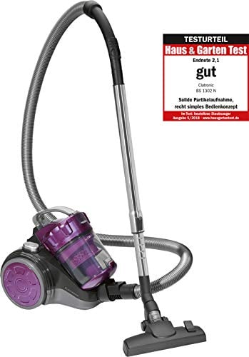 Aspirateur sans sac puissant et silencieux - Aspirateur silencieux - Aspirateur traineau sans sac - Aspirateur silencieurs sans sac - Aspirateur 700 Watts - BS 1302 N anth.-violet Clatronic