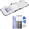 GLK-Technologies Batteria di ricambio ad alta potenza, compatibile con Samsung Galaxy Tab 3 10.1 GT P5200 P5210 P5220, batteria originale, batteria da 6800 mAh, kit di attrezzi incluso