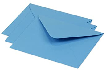 Clairefontaine 60122C - Packung mit 20 Umschlägen Pollen 12,5x13,8 cm, 120g, gefüttert, ideal für Einladungen und Korrespondenz, Premium glattes Papier, Türkis, 1 Pack