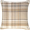 McAlister Textiles Heritage | Sofakissen mit Füllung in Beige Natur | 43 x 43 cm | gewobenes Tartan-Muster kariert | Deko gefülltes Kissen Sofa, Bett, Couch pflegeleichtes Wolle-Gefühl