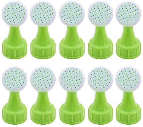 BESLIME 10 Stück Dusche für Gartenarbeit Gießkanne, Gießaufsatz für Flaschen, Pflanze Gießaufsatz, Heimgärtner mit grünem Daumen