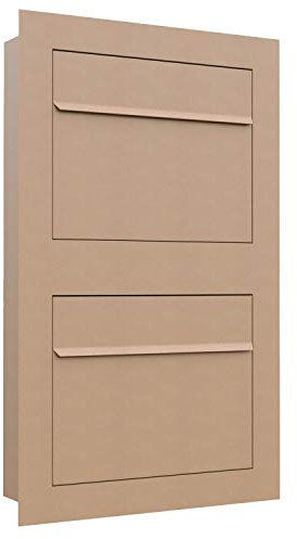 Unterputz Briefkasten - Einbaubriefkasten Sora for Two in Rost