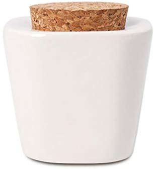 1 plato de porcelana Dappen con tapa de madera suave Nail Art acrílico líquido polvo Dappen plato Nail Art Herramientas de porcelana taza de porcelana Dappen taza cubo contenedor botella titular