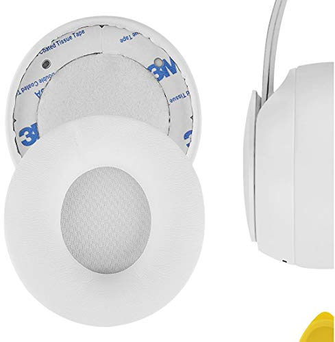 Geekria QuickFit Ersatz-Ohrpolster kompatibel mit Beats Solo Pro (A1881) Kopfhörern, Ohrpolster (Elfenbein)