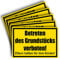 5 Stück Privatgrundstück Unbefugten ist das Betreten und Befahren verboten Schild 20 x 30 cm aus stabiler PVC Hartschaumplatte 3mm Eltern haften für ihre Kinder mit UV-Schutz von STROBO