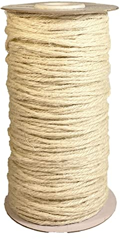 Vaessen Creative Cordel de Yute, Marfil, 100 m x 2 mm, para Envolver Regalos, Decoración, Arreglos Florales y Trabajos de Artesanía en Papel