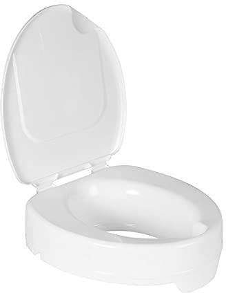 COLSON WC-Sitzerhöhung, 2 g, mit Deckel, Polypropylen (PP), Glossy, Weiß