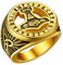 FaithHeart Punk Herren Fingerring Retro Viking Thors Hammer Statement Ring Männer Junge Mjölnir Ring mit Runen Wikinger Ring mit Geschenkebox für Alltag Party