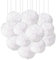 Ainmto 12 Stück Weiß Seidenpapier Pompons Dekoration für Geburtstag, Hochzeit