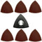 61 Piece Oscillating Multi Tool Delta Sanding Blade Set Compatible with Dremel Fein Multimaster Makita Bosch Etc