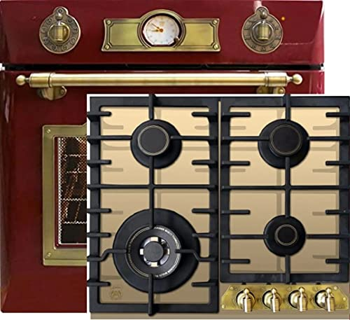 Kaiser Juego de cocina de gas EH 6355 RotEm + KCG 6335 ElfEm Turbo, horno eléctrico, autosuficiente, 79L, horno empotrable, 10 funciones + vitrocerámica de gas de 60 cm, WOK, cocina de gas,