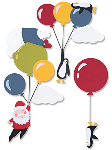 Sizzix Set Festive Sky Party by Chapter Sizzx Thinlits Stanzschablonen 10PK Festliche Himmelsparty von Olivia Rose | 665948 | Kapitel 3 2022, Kunststoff Papier, Multicolour, One Size