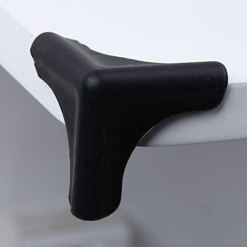 Eckenschutz Baby, 4 Stück/Beutel Eckenschutz Kantenschutz Eckpolster für MöbelGrau Dunstabzugshaube Antikollisionswinkel-Schwarz Sicherheit Für Babys