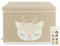 BIECO Caja de almacenamiento con tapa, plegable, 65 L, aprox. 36 x 36 x 51 cm, caja de juguetes con tapa, caja de almacenamiento para niños, cajas