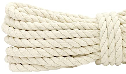 Baumwollseil Strick Seil Kordel Makramee Garn Baumwollkordel Makramee Regenbogen DIY Set Makramee Schnur (10mm(4M))