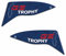 Protezione Paramani Resinato Adesivo 3D Compatibile con le moto BMW R 1250 GS Adventure Standard TROPHY
