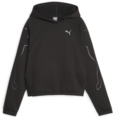 PUMA Damen Motion Cat Hoodie Sweat, Schwarz, M