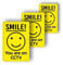 Smile You're on Camera Sign Vinyl Stickers - Pack of 3 Smile Your on CCTV Sign to Warn/Notify Visitors or Clients as per GDPR
