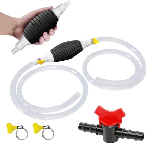 3M/9.9ft Fuel Petrol Syphon Pump, Hand Fuel Pump Water Liquid Transfer Pump, Portable Manual Car Siphon Pump Fuel Saver for Car Petrol Transfer Fuel Water Fish Tank Solvent