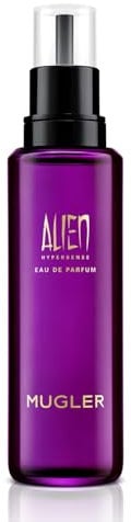 MUGLER Alien Hypersense Eau de Parfum, Damen-Parfum, Fruchtiger, holziger und blumiger Duft, Hypermodern und hyperfeminin, Nachfüllflakon, 100 ml