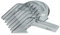 vhbw Kammaufsatz 16-28 mm Ersatz für Philips 422203633291 für Haarschneider, Bartschneider - Ersatz-Kamm Grau, Transparent