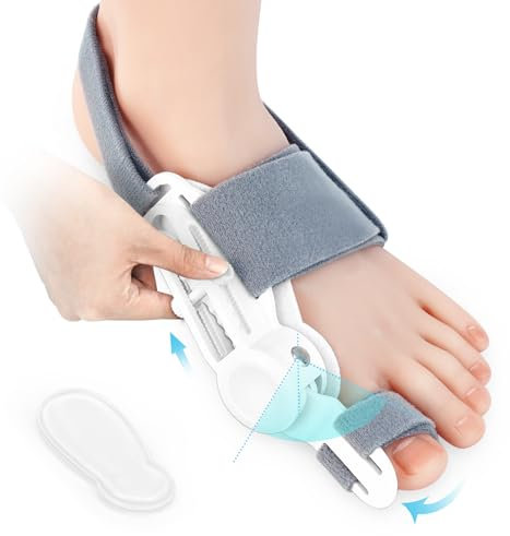Epessa Bunion Corrector Hallux Valgus Korrektur Upgrade Verstellbare Schiene Befestigungswinkeln Hallux Valgus Schiene für Zehen Tag und Nacht für Männer und Frauen