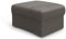 Cavadore Hocker Jawa / Bodennaher Polsterhocker in Nierenform / Ideal als Fußhocker oder Sitzgelegenheit / Passend zur Garnitur Jawa / 84 x 43 x 70 / Flachgewebe, Dunkelbraun