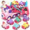 usrela Jouet de Camion pour Enfant 2 3 Ans Fille, 7 en 1 Camion Jouet avec Sons et Lumières, Cadeau Anniversaire Licorne Jeu pour 2 3 4 Ans Garcon Filles Enfant, Cars Bebe Jeux Camion