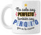 CLUBS (Taza Fútbol para Aficionados del RCD Espanyol 'No solo soy perfecto, también soy Periquito’ – Regalo Navidad, Cumpleaños, Hombre, Amigo Invisible | Cerámica Blanca 325ml)