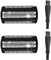 2 Pack Ersatzkopf Scherfolienkopf TT2000/43 Kompatibel mit Philips Bodygroom Rasierer, Neue Rasierfolienklingen Kompatibel mit Philips Norelco Bodygroom TT2000/43, Serie 7000, Serie 5000, Serie 3000
