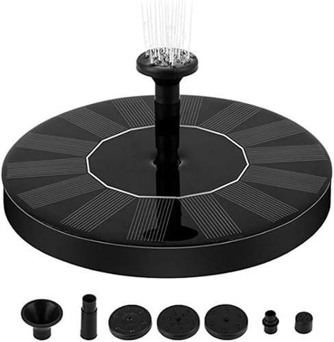 Pompa a fontana solare, con 6 ugelli per giardino, 7 V, 1,5 W, fontane galleggianti ad energia solare per vasca, piscina, patio, stagno e acquario