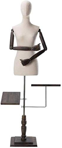 SHANYAYALI Schneiderpuppe, Zubehör, Schneiderpuppe, Torso, Schuhe, Hosen, Show, Schmuck-Display, verstellbare Höhe (M)