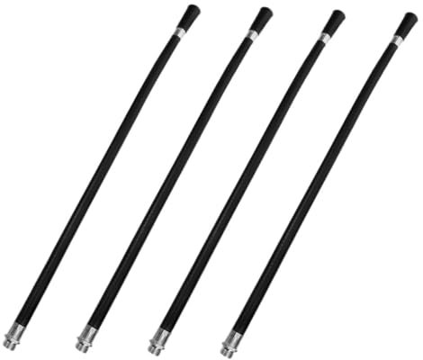 NUOBESTY Hose Replacement 4pcs Flexible Rubber Tubes Accessories 4KG Iron Nozzles Sturdy Hose Outer Pipe for Industrial and Safety Use