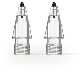 Metapen Air-Flex Lot de 2 embouts de rechange plus doux pour Apple Pencil 1ère/2ème génération et USB-C, pas de dommages à l'écran, écriture lisse et précise pour iPad Pro/Air/Mini