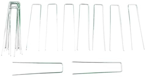 LVYXON 20 picchetti per erba sintetica artificiale, fissaggio a U, picchetti per tenda da prato