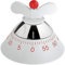 Alessi A09 W Kitchen Timer, Küchentimer aus thermoplastischem Harz, weiß ,, 10,5cm