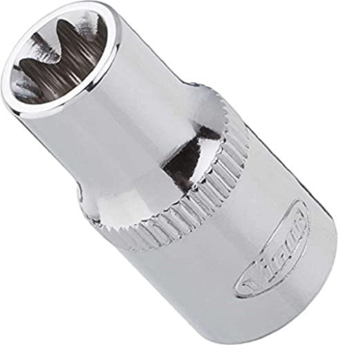 Vigor Innenvierkant Antrieb 6,3 = 1/4 Zoll TORX Steckschlüssel-Einsatz E 6, für Außen, Vierkant 6,3 mm, Gesamtlänge: 24,8 mm, 1 Stück, V2187