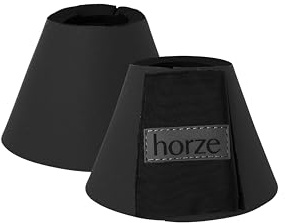 HORZE Pferde Hufglocken ProBell, Springglocken mit Klettverschluss, 2er Set, Schwarz, XXL