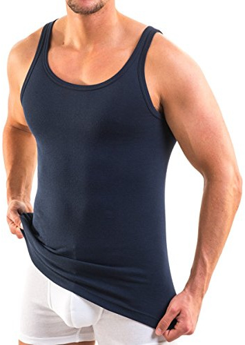 HERMKO 3000 Herren Tank Top 100% Bio-Baumwolle in Feinripp, Unterhemd, Muskel Shirt Made in EU