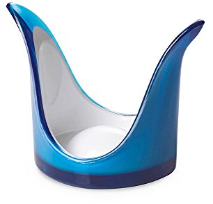 Omada Design Portabicchieri in Acrilico Bicolore, Porta Bicchieri Antivento, Lavabile in Lavastoviglie, Made in Italy, Linea Square, Turchese/Bianco