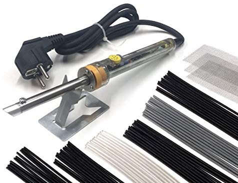 Fer à souder SK60.0 STARTER Set Réparation plastique avec 60 Baguettes de soudure + Treillis de renforcement